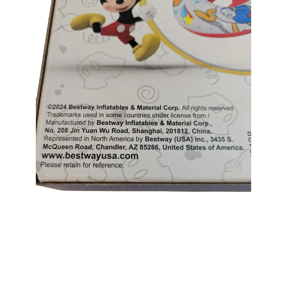 Disney Mickey‎ Mouse Baby Watercraft Infant Toddler Swim Ring Float 18 Months